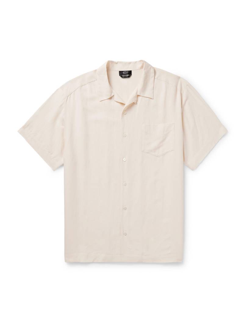 A.P.C. - Roy Convertible-Collar Woven Shirt - Men - Neutrals - XL A.P.C. - Roy Convertible-Collar Woven Shirt - Men - Neutrals - XL von A.P.C.