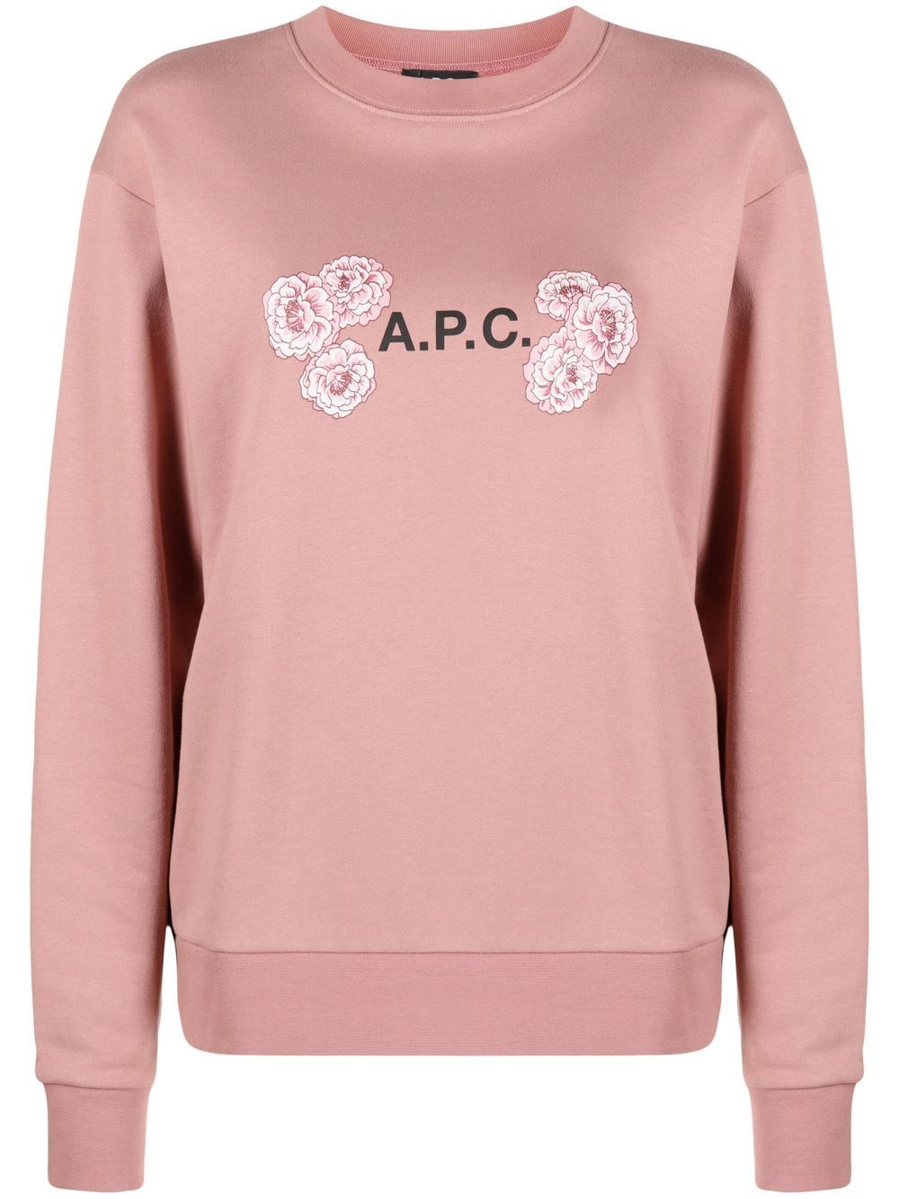 A.P.C. Sweatshirt mit Boke Flower-Print - Rosa von A.P.C.