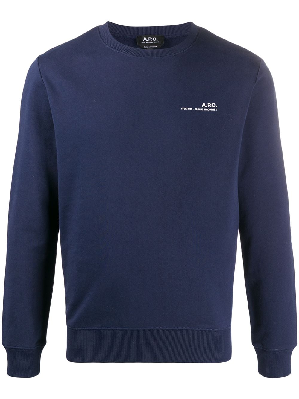 A.P.C. Sweatshirt mit Logo - Blau von A.P.C.