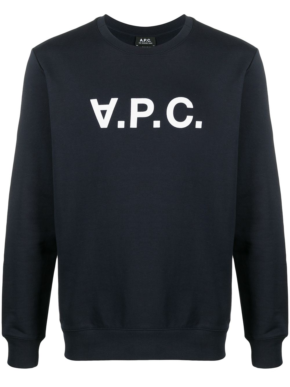 A.P.C. Sweatshirt mit Logo-Print - Blau von A.P.C.