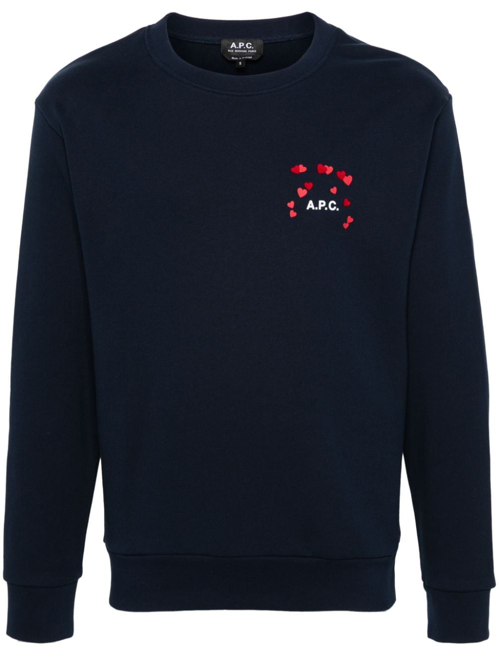 A.P.C. Sweatshirt mit Logo-Print - Blau von A.P.C.