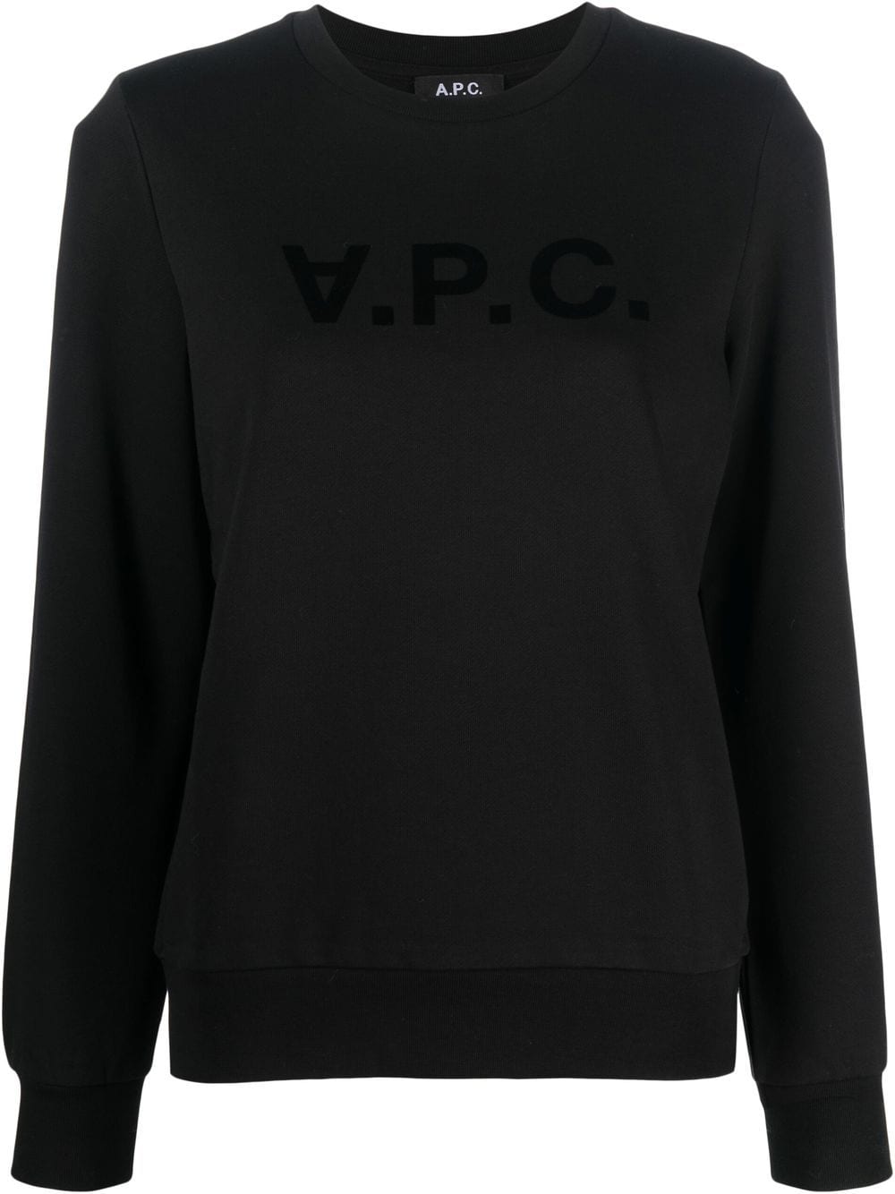 A.P.C. Sweatshirt mit Logo-Print - Schwarz von A.P.C.