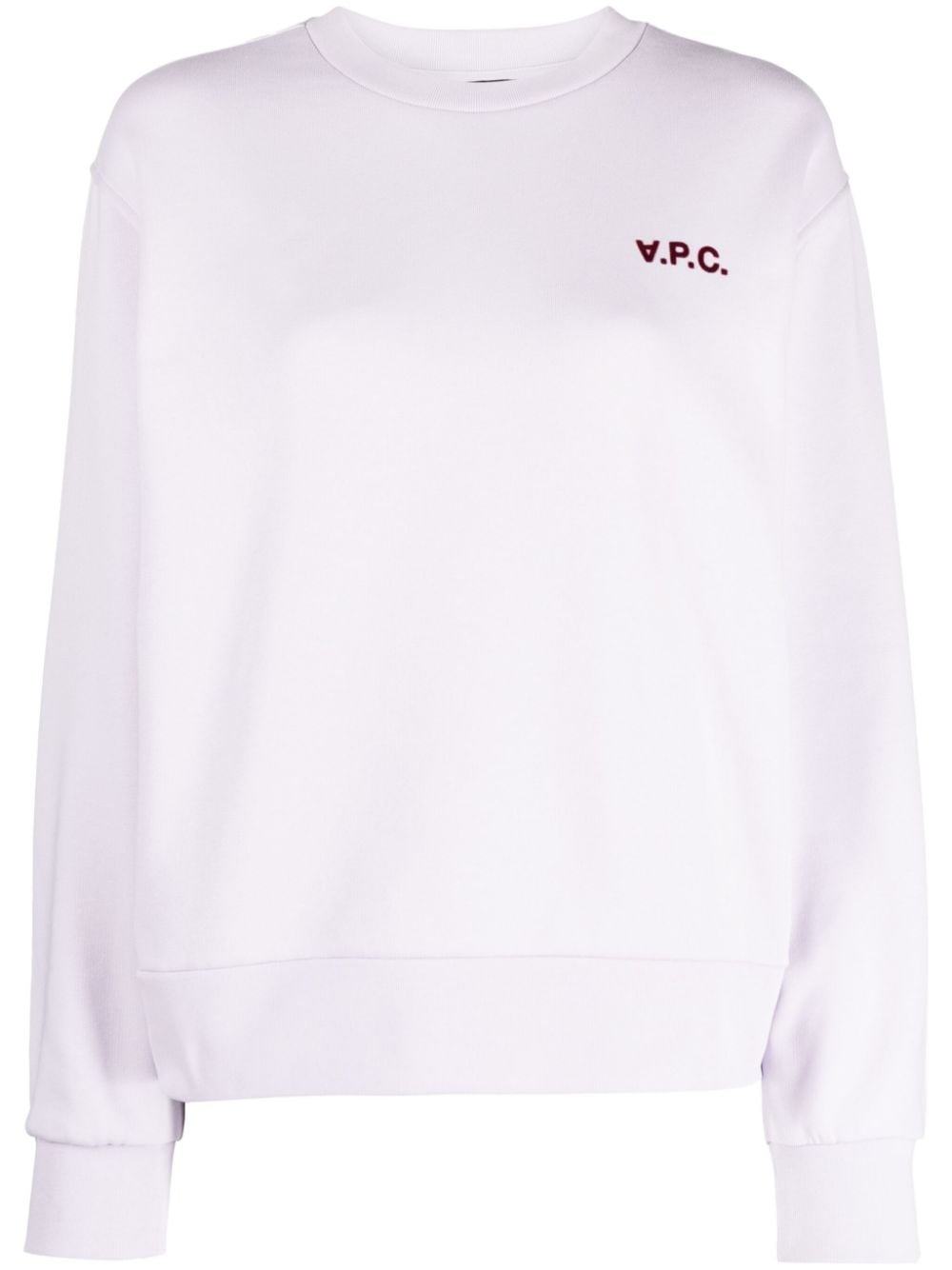 A.P.C. Sweatshirt mit Logo-Print - Violett von A.P.C.
