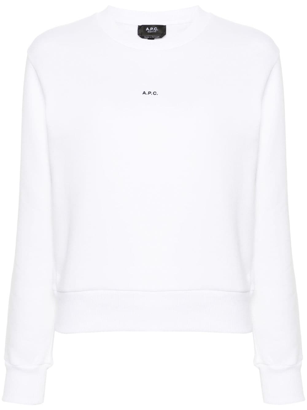 A.P.C. Sweatshirt mit Logo-Print - Weiß von A.P.C.