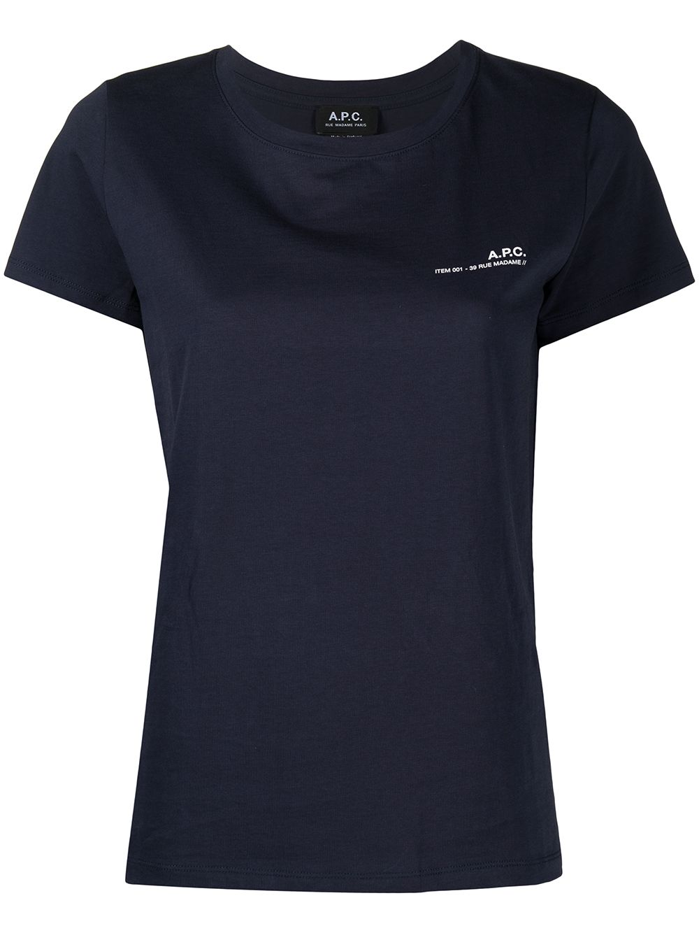 A.P.C. T-Shirt mit Logo-Print - Blau von A.P.C.