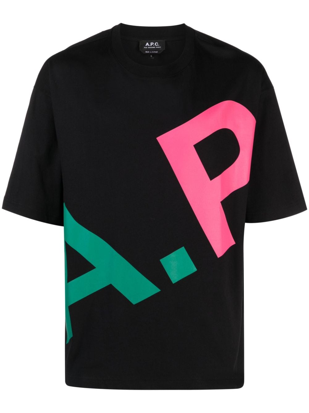 A.P.C. T-Shirt mit Logo-Print - Schwarz von A.P.C.