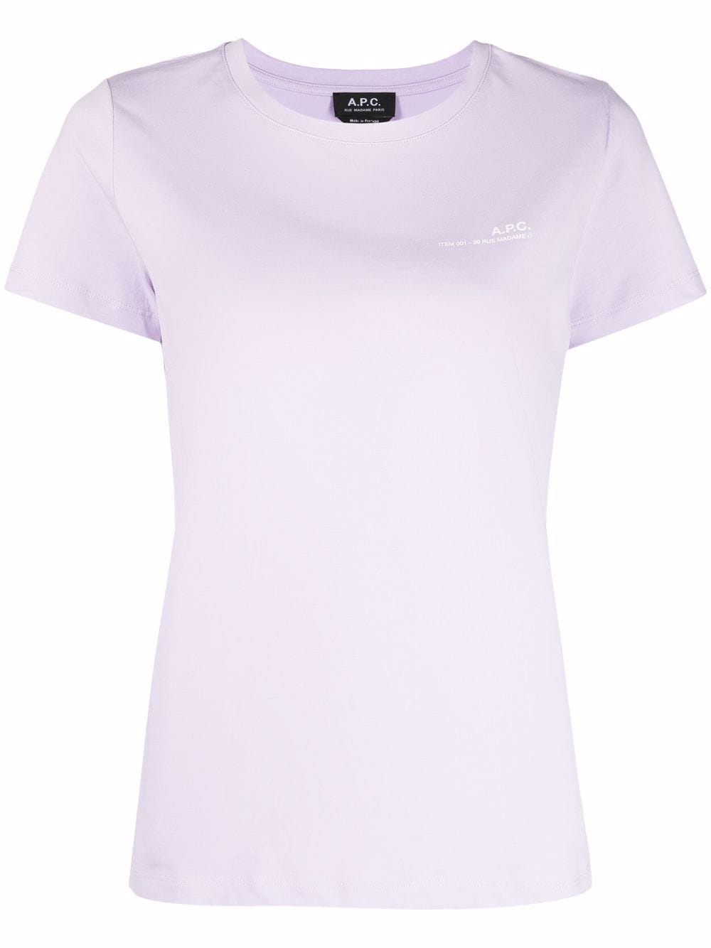 A.P.C. T-Shirt mit Logo-Print - Violett von A.P.C.