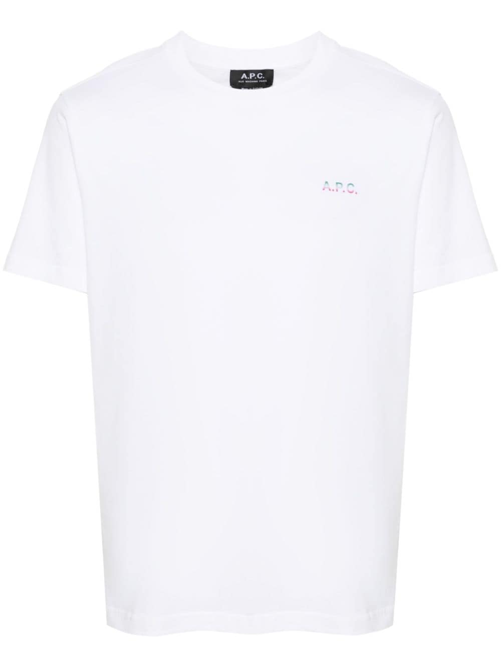 A.P.C. T-Shirt mit Logo-Print - Weiß von A.P.C.