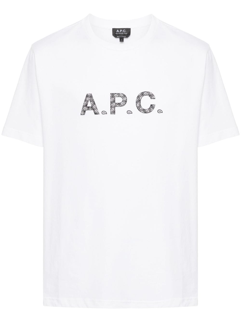 A.P.C. T-Shirt mit Logo-Print - Weiß von A.P.C.