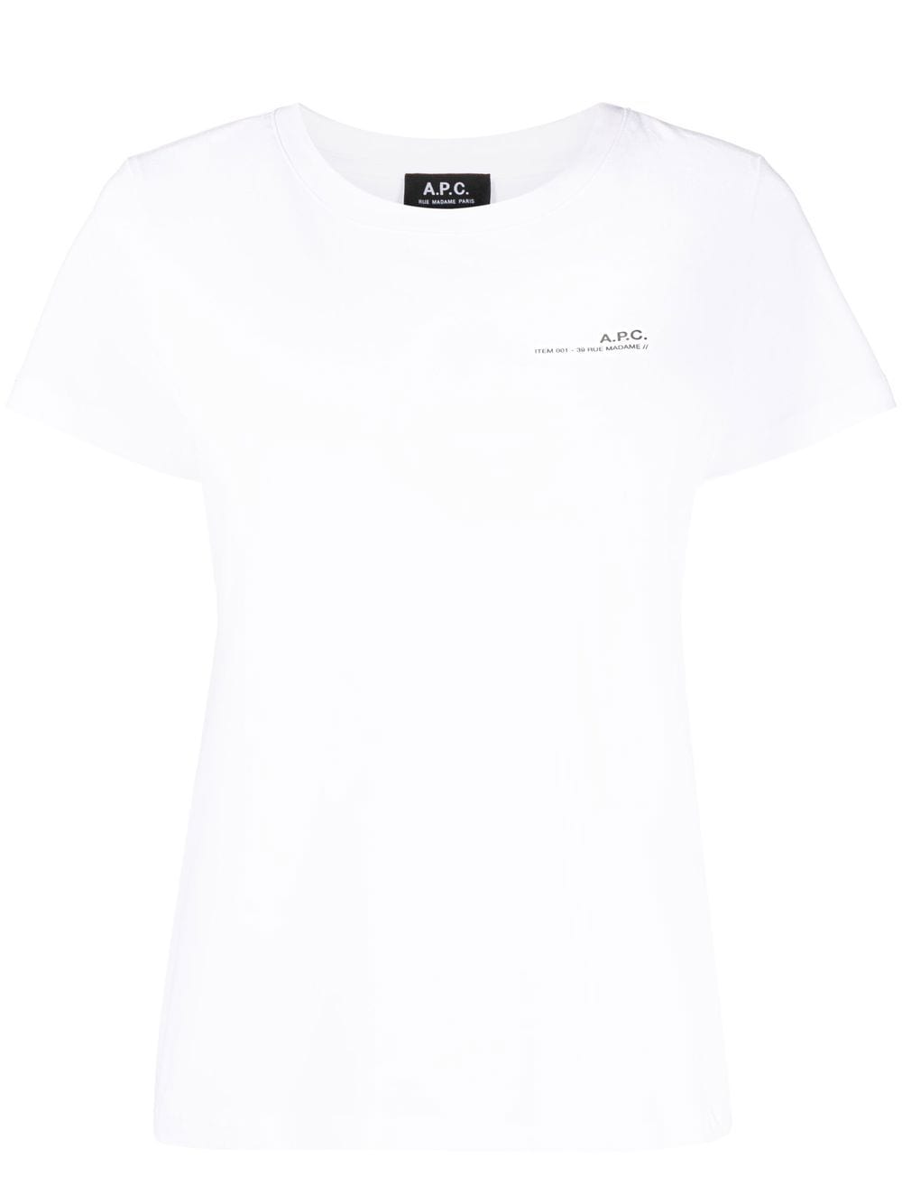A.P.C. T-Shirt mit Logo-Print - Weiß von A.P.C.