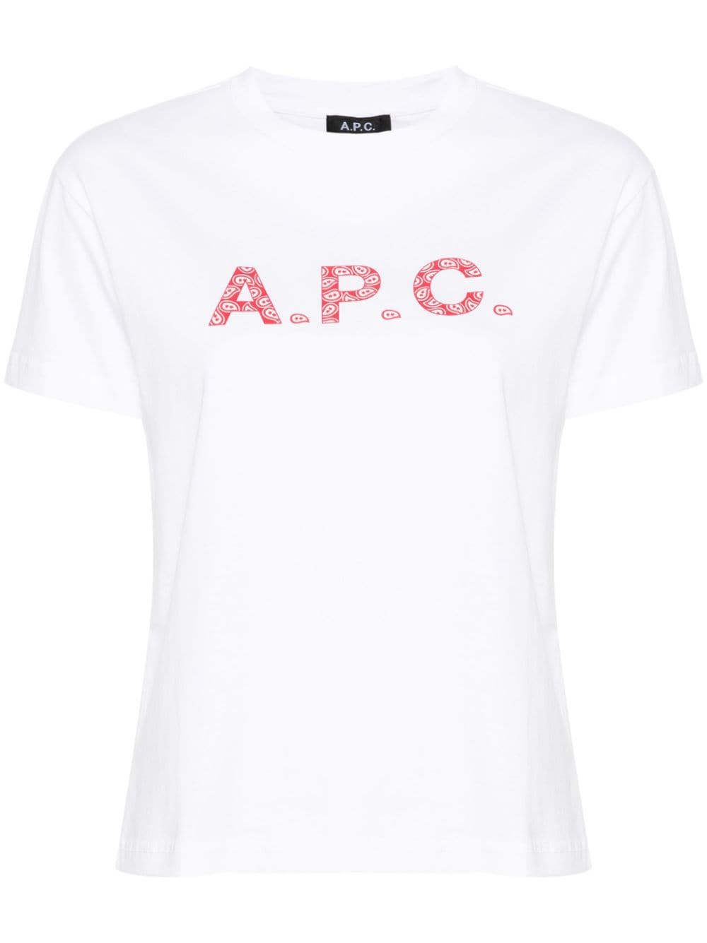 A.P.C. T-Shirt mit Logo-Print - Weiß von A.P.C.