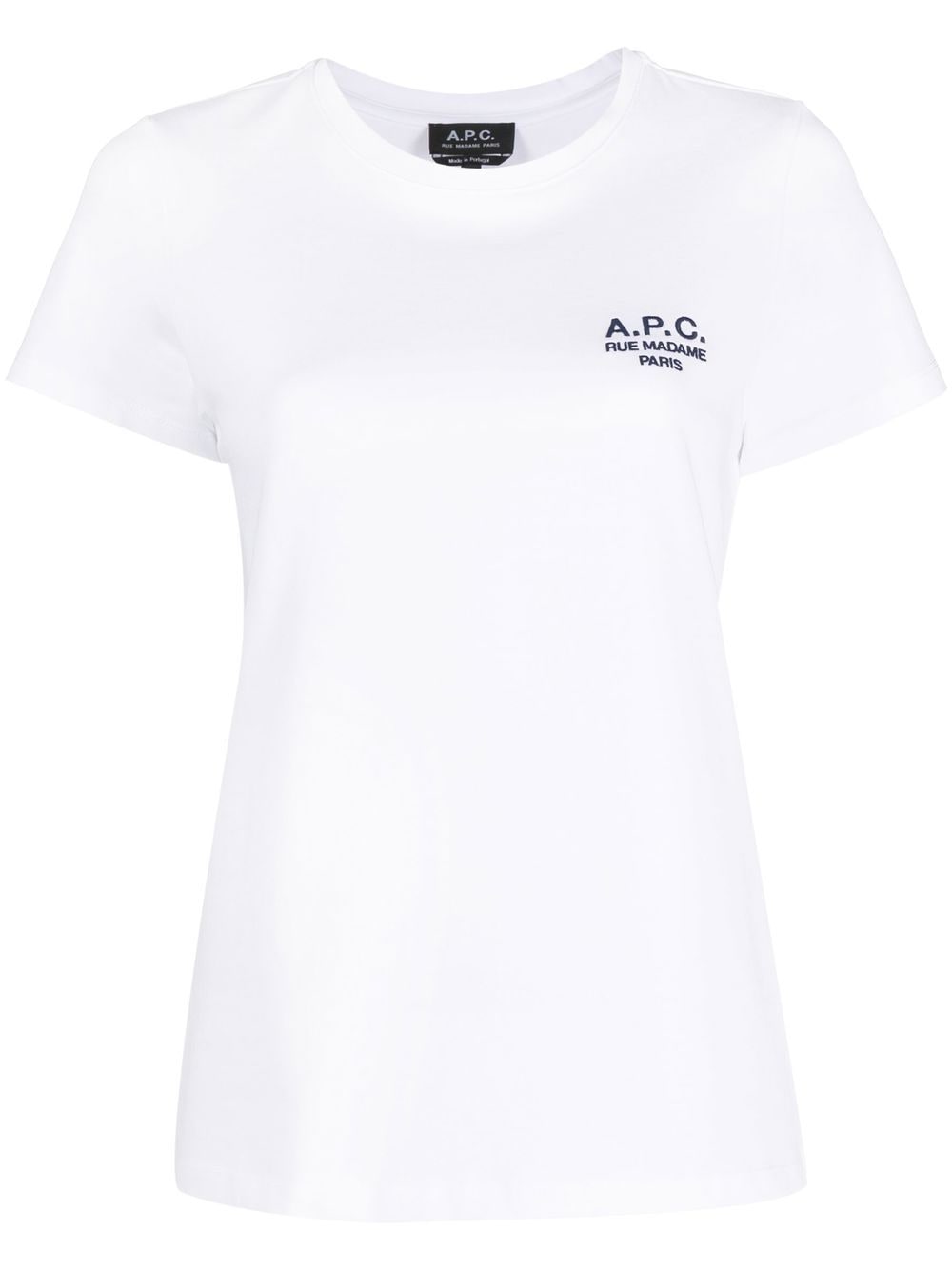 A.P.C. T-Shirt mit Logo-Stickerei - Weiß von A.P.C.