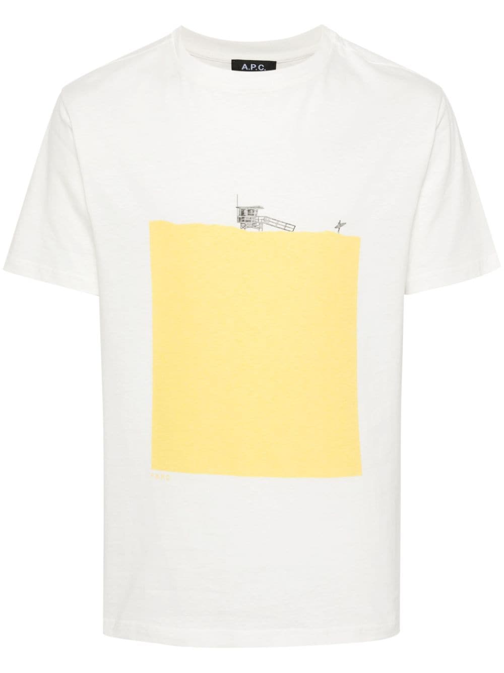 A.P.C. T-Shirt mit grafischem Print - Weiß von A.P.C.