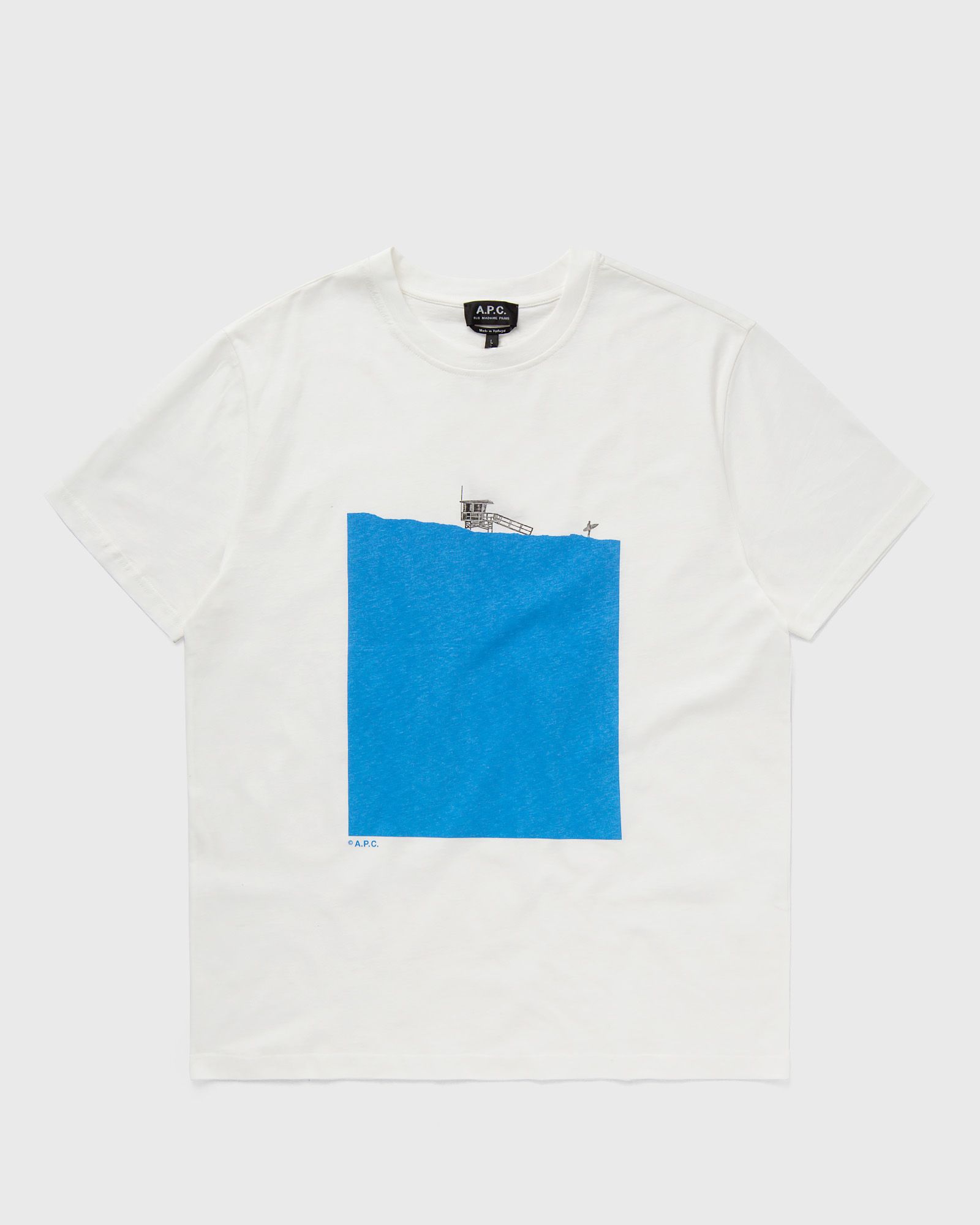 A.P.C. T-shirt crush men Shortsleeves blue|white in Größe:L von A.P.C.