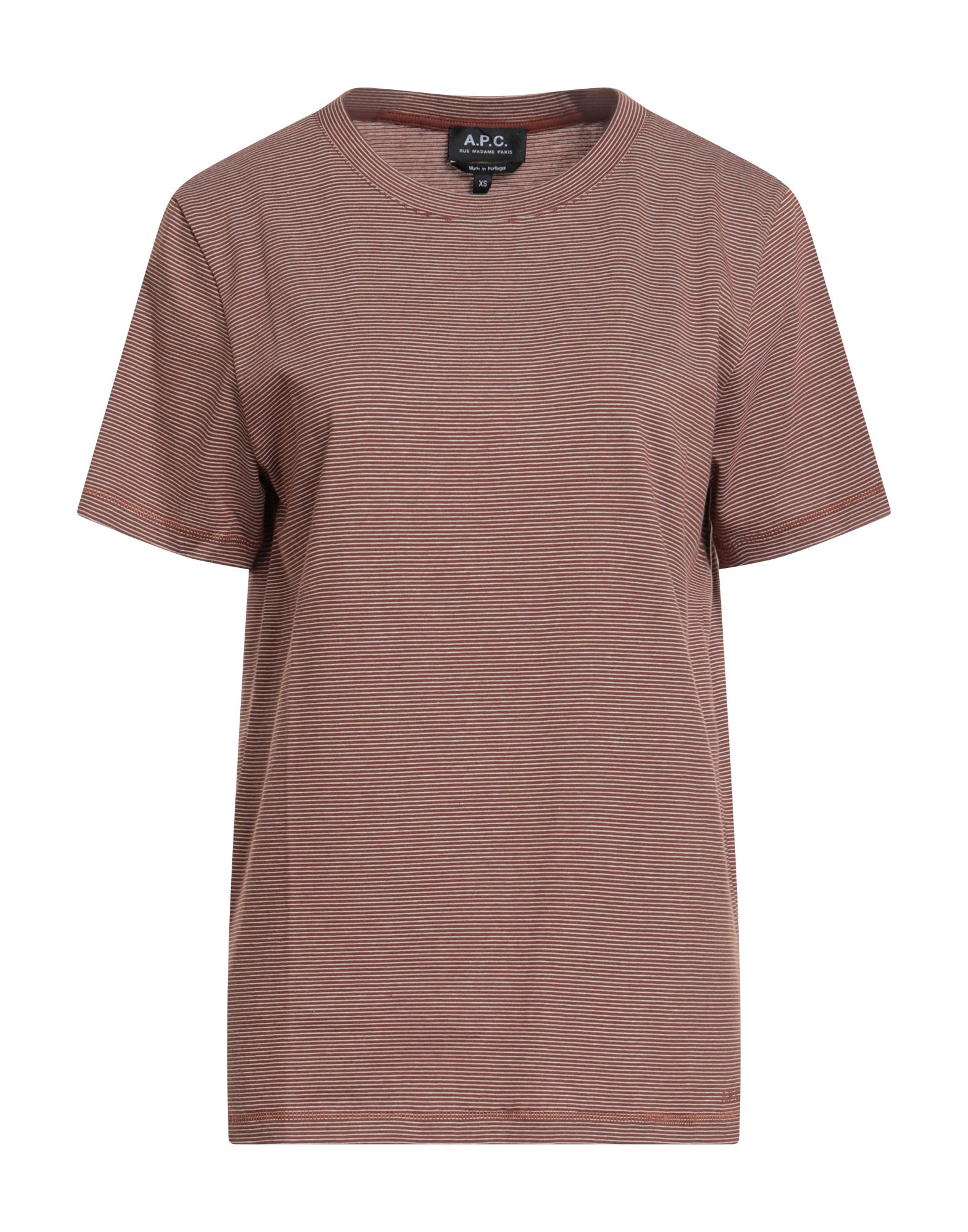 A.P.C. T-shirts Damen Braun A.P.C. T-shirts Damen Braun von A.P.C.