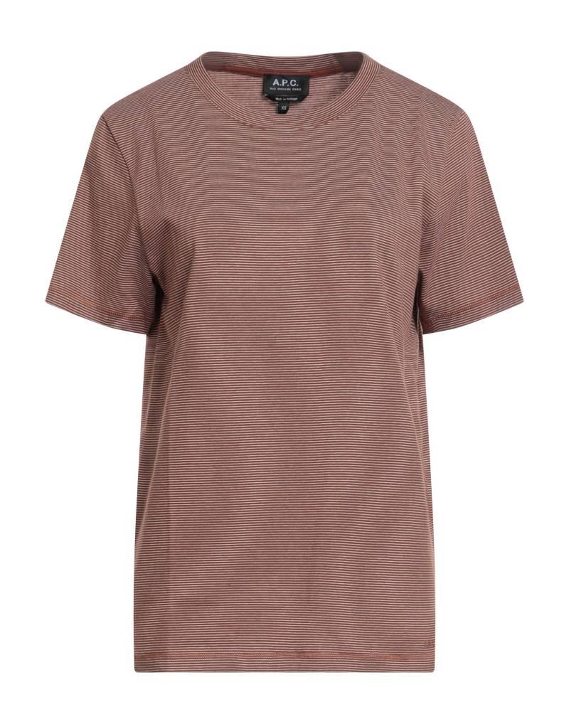 A.P.C. T-shirts Damen Braun A.P.C. T-shirts Damen Braun von A.P.C.