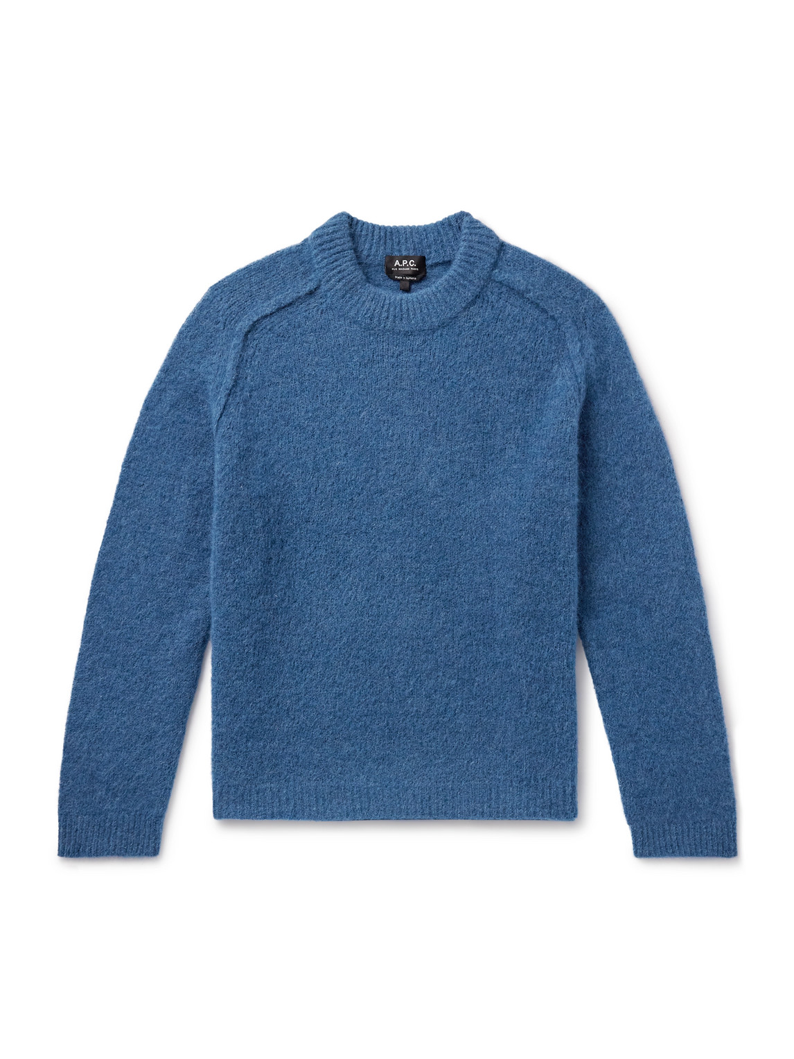 A.P.C. - Tyler Alpaca-Blend Mock-Neck Sweater - Men - Blue - XS A.P.C. - Tyler Alpaca-Blend Mock-Neck Sweater - Men - Blue - XS von A.P.C.