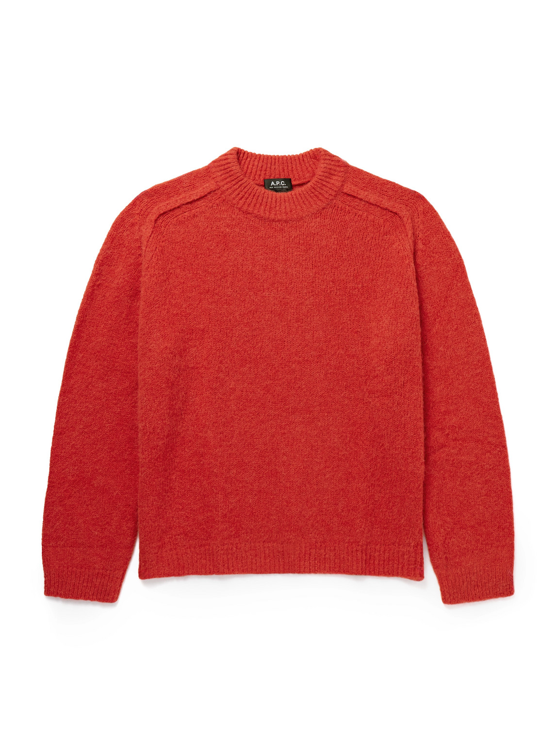 A.P.C. - Tyler Alpaca-Blend Mock-Neck Sweater - Men - Red - XS A.P.C. - Tyler Alpaca-Blend Mock-Neck Sweater - Men - Red - XS von A.P.C.