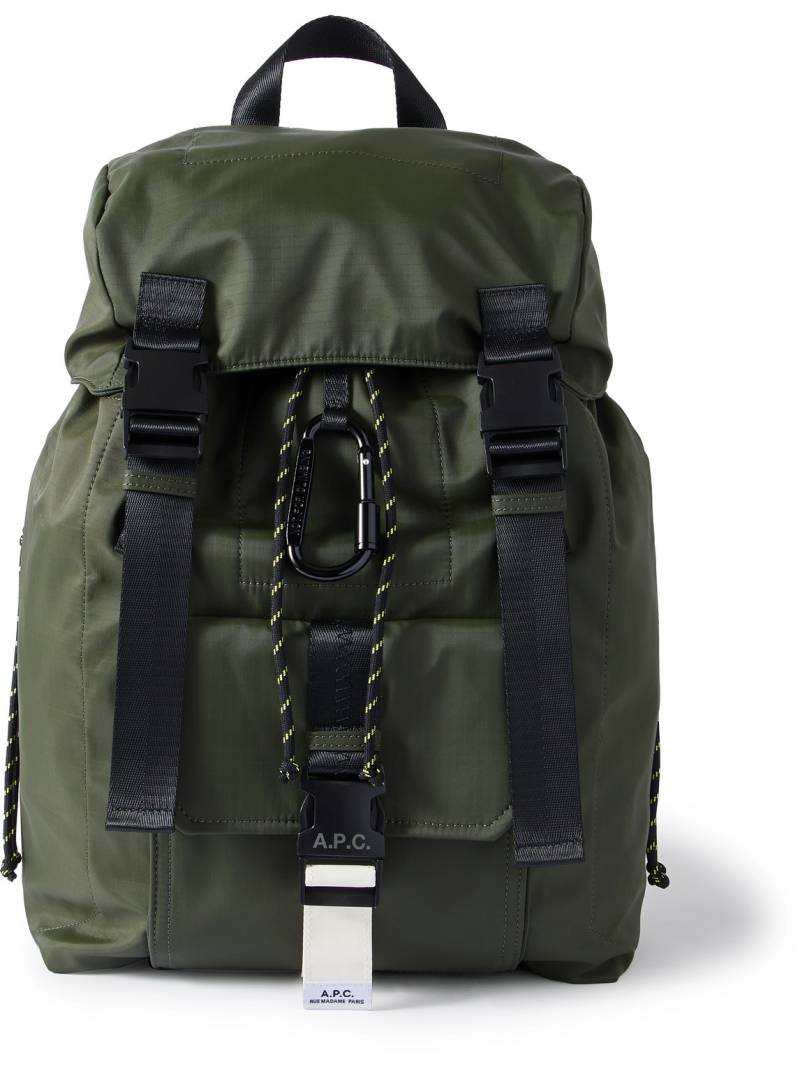 A.P.C. - Utilitarian Ripstop Backpack - Men - Green von A.P.C.