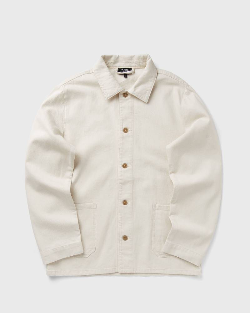 A.P.C. VESTE KERLOUAN BRODEE JACKET men Overshirts beige in Größe:XL von A.P.C.