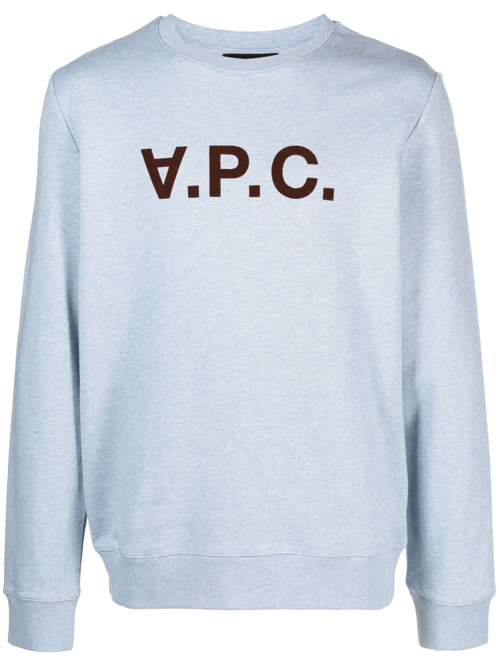 A.P.C. VPC Sweatshirt mit beflocktem Logo - Blau von A.P.C.