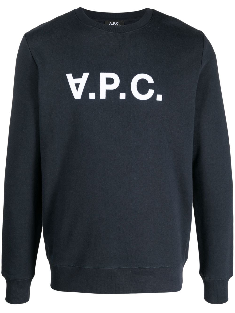 A.P.C. Sweatshirt mit Logo-Print - Blau von A.P.C.