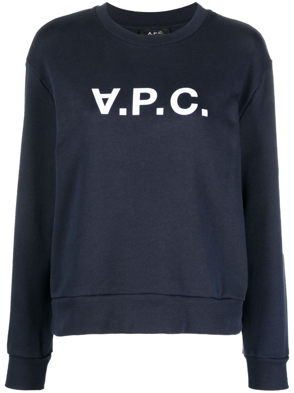 A.P.C. Sweatshirt mit Logo-Print - Blau von A.P.C.