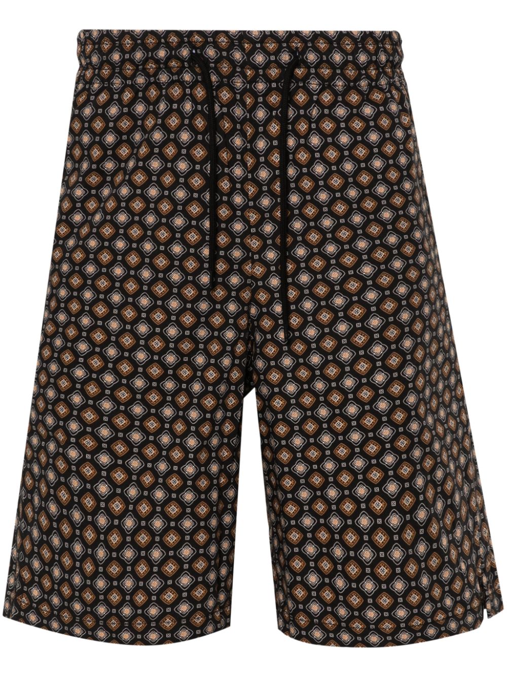 A.P.C. Vincento Badeshorts mit geometrischem Muster - Schwarz von A.P.C.