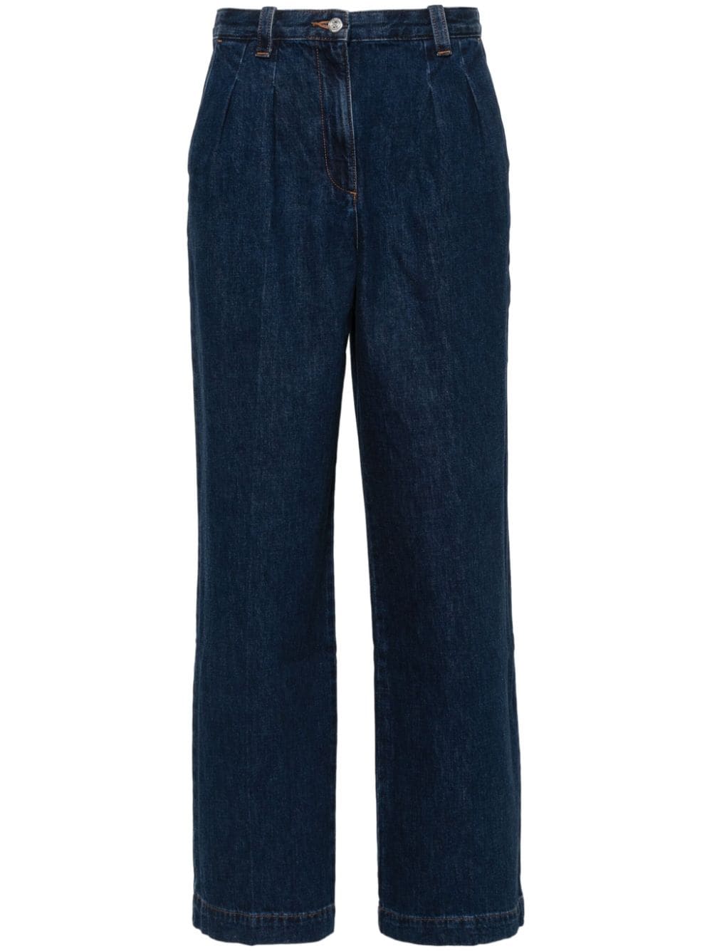 A.P.C. Weite High-Rise-Jeans - Blau von A.P.C.