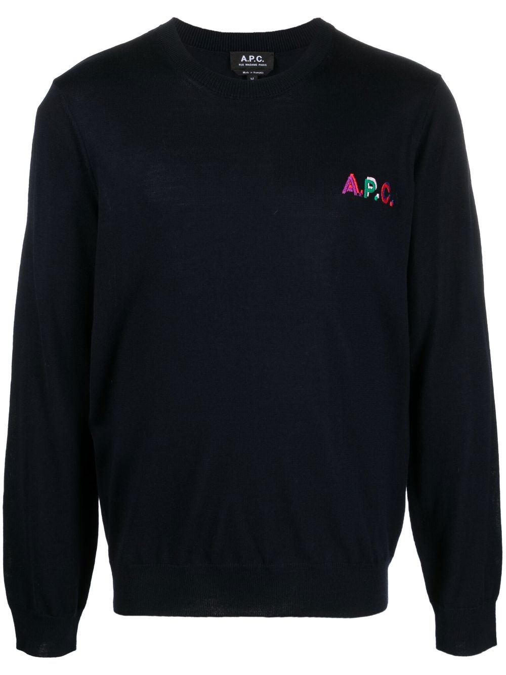 A.P.C. Sweatshirt mit Logo-Stickerei - Blau von A.P.C.