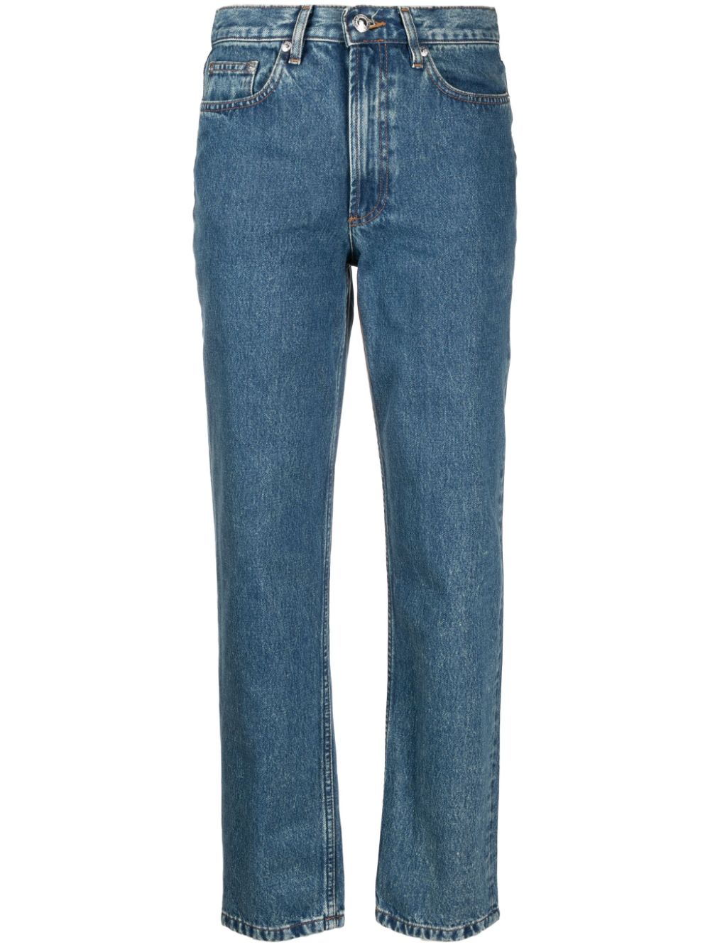 A.P.C. Hoch sitzende Straight-Leg-Jeans - Blau von A.P.C.