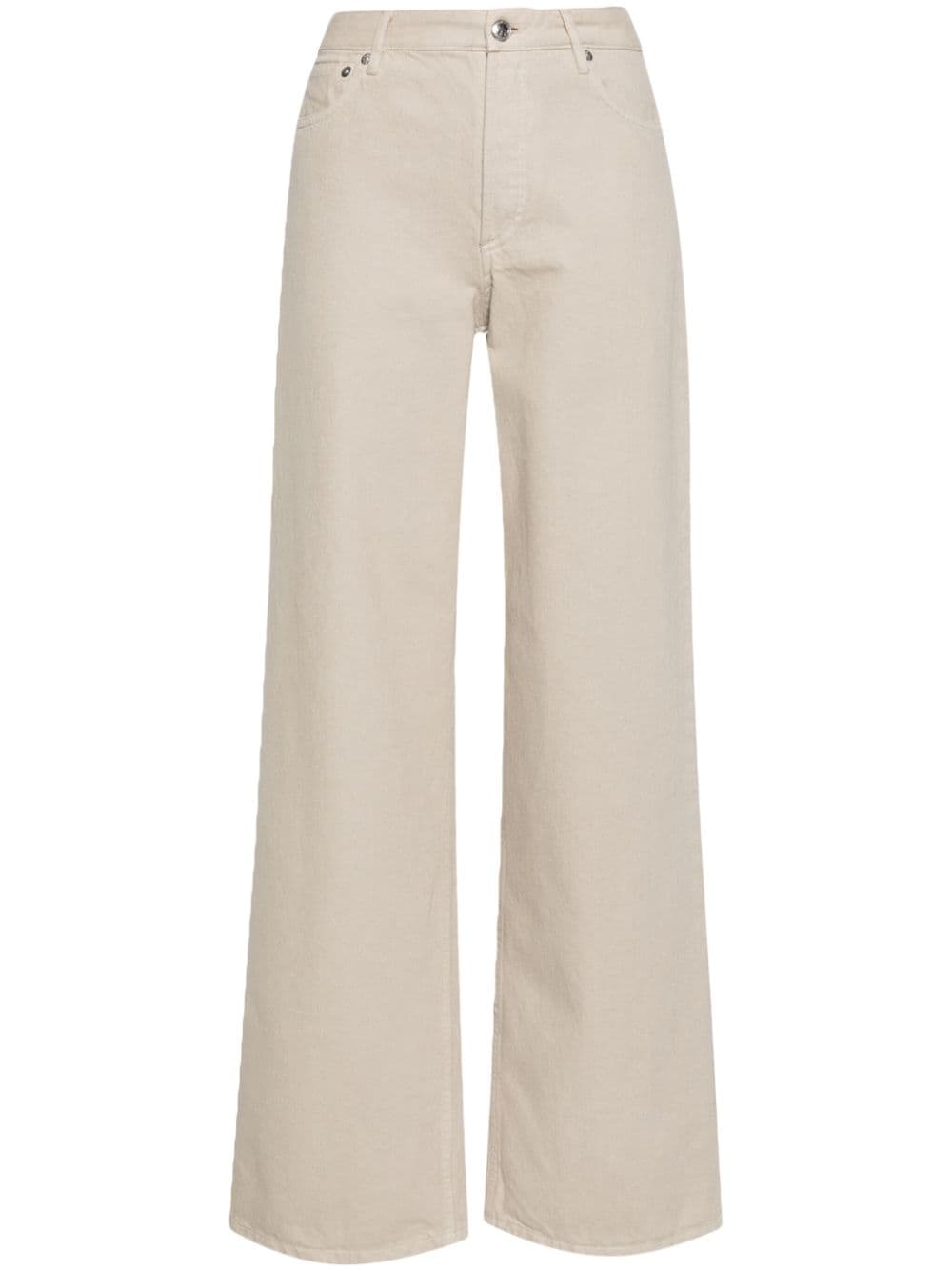 A.P.C. Weite High-Rise-Jeans - Nude von A.P.C.