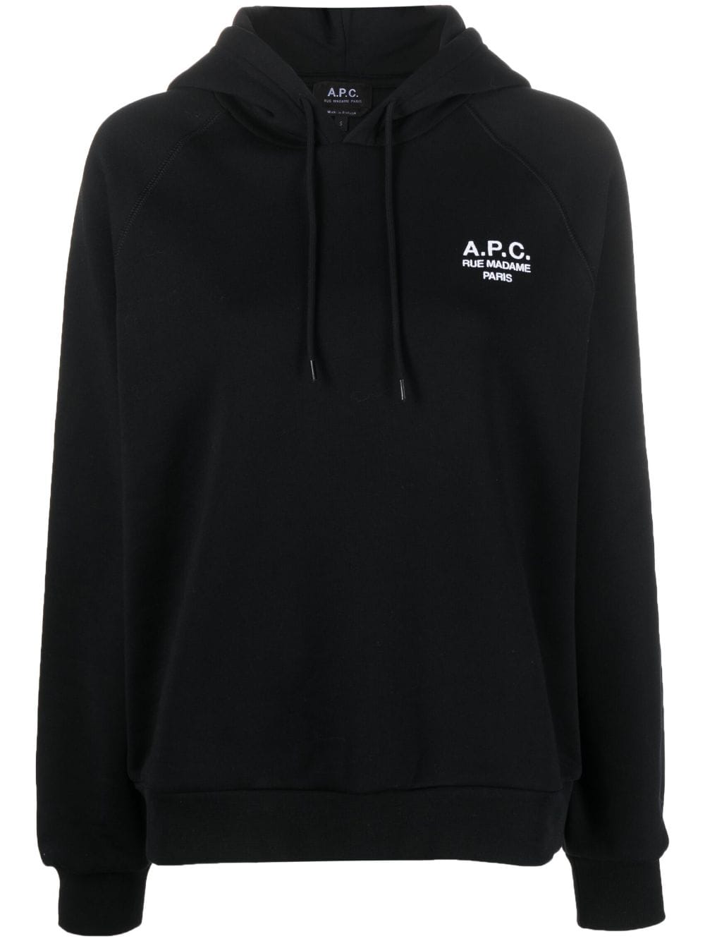 A.P.C. Hoodie mit Logo-Stickerei - Schwarz von A.P.C.