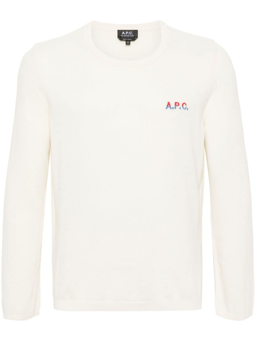 A.P.C. Pullover mit Logo-Stickerei - Nude von A.P.C.