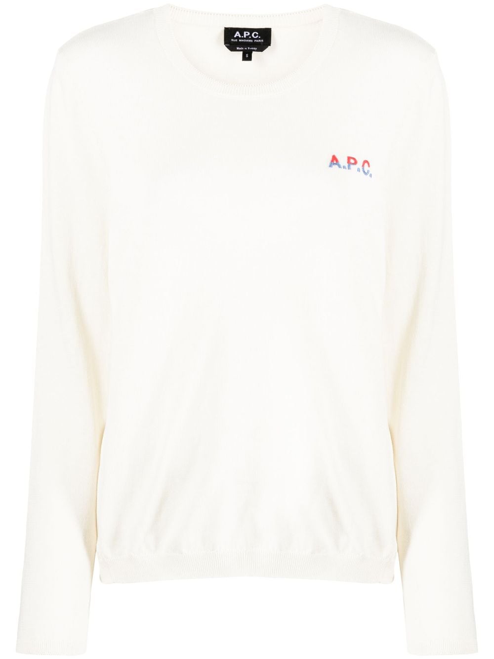 A.P.C. Pullover mit Logo-Stickerei - Nude von A.P.C.