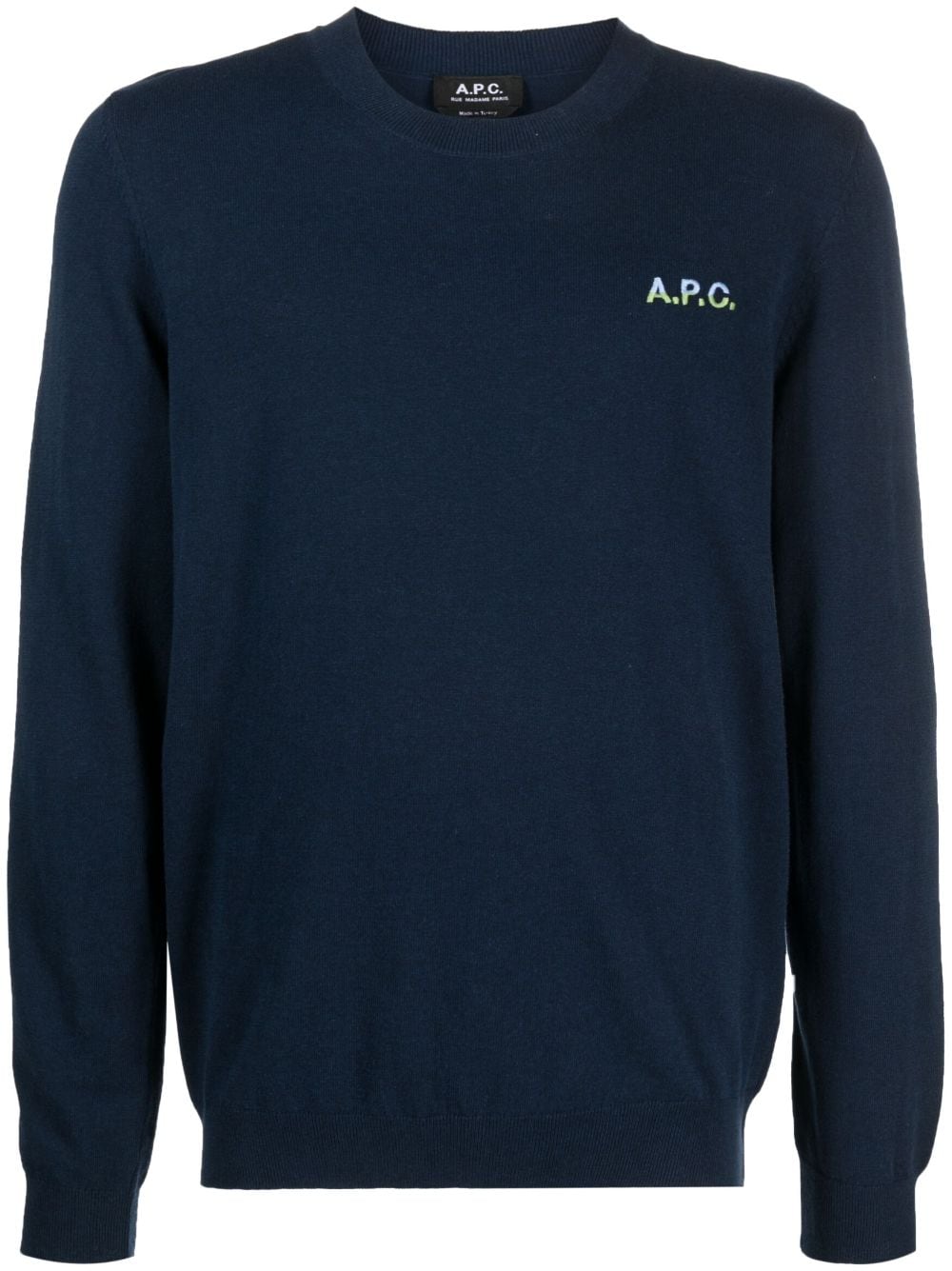 A.P.C. Fein gestricktes Sweatshirt - Blau von A.P.C.