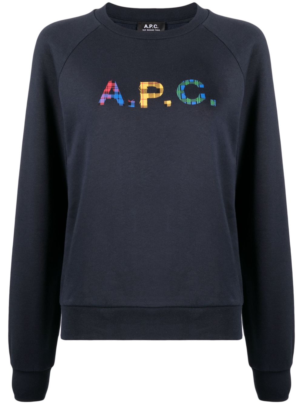 A.P.C. Sweatshirt mit Logo-Patch - Blau von A.P.C.