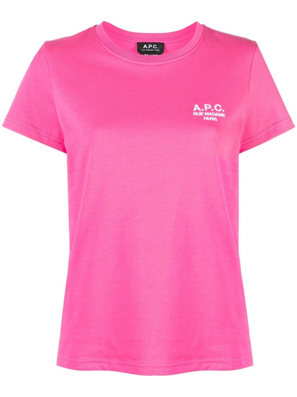 A.P.C. T-Shirt mit Logo-Print - Rosa von A.P.C.