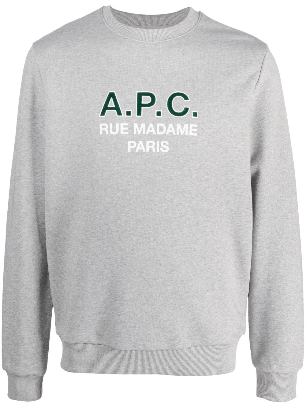 A.P.C. Sweatshirt mit Logo-Print - Grau von A.P.C.