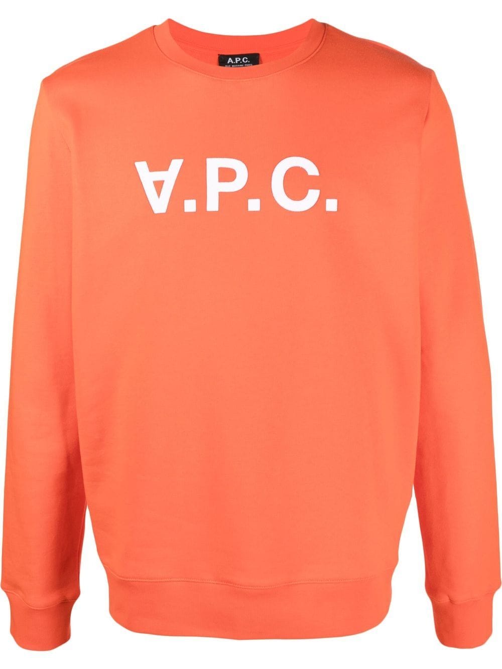 A.P.C. Sweatshirt mit Logo-Print - Orange von A.P.C.