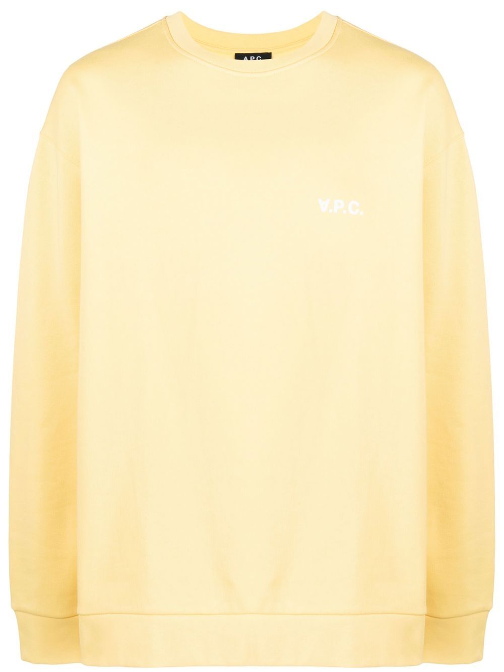 A.P.C. Sweatshirt mit Logo-Print - Gelb von A.P.C.