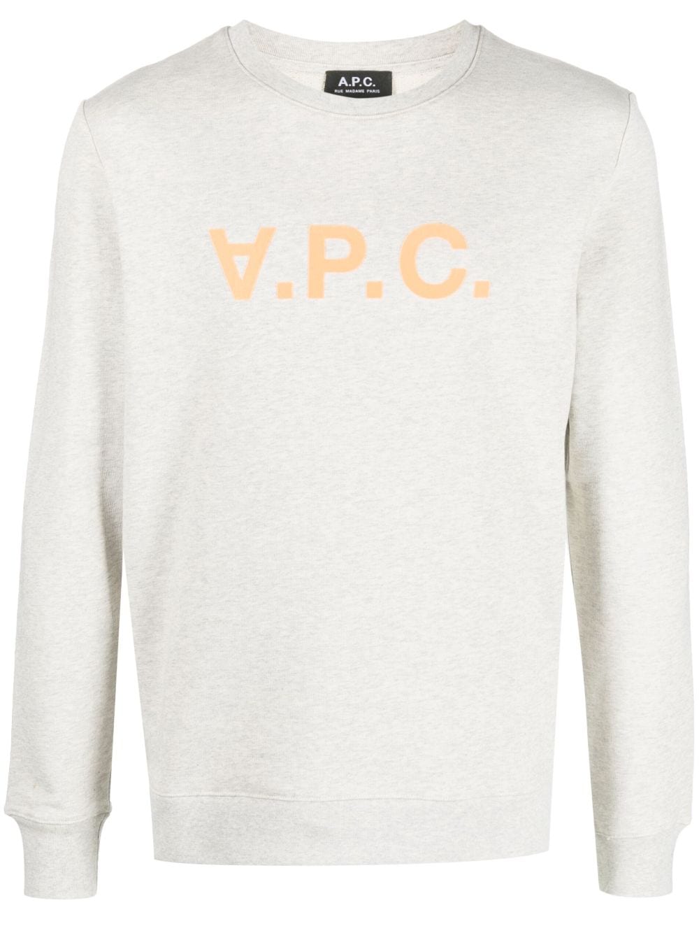 A.P.C. Sweatshirt mit Logo-Print - Nude von A.P.C.