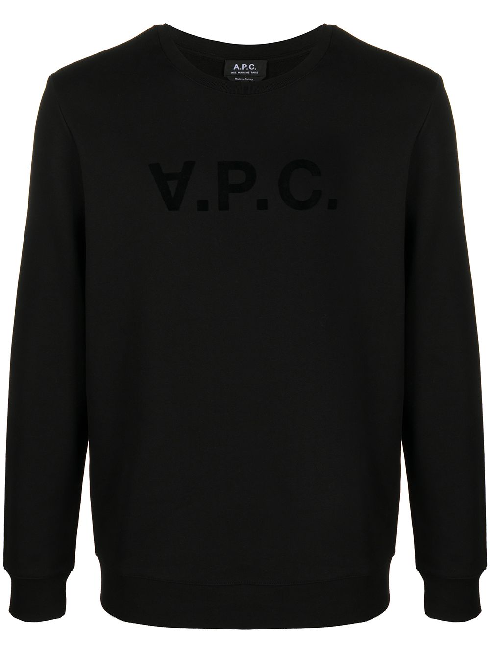 A.P.C. Sweatshirt mit Logo-Print - Schwarz von A.P.C.