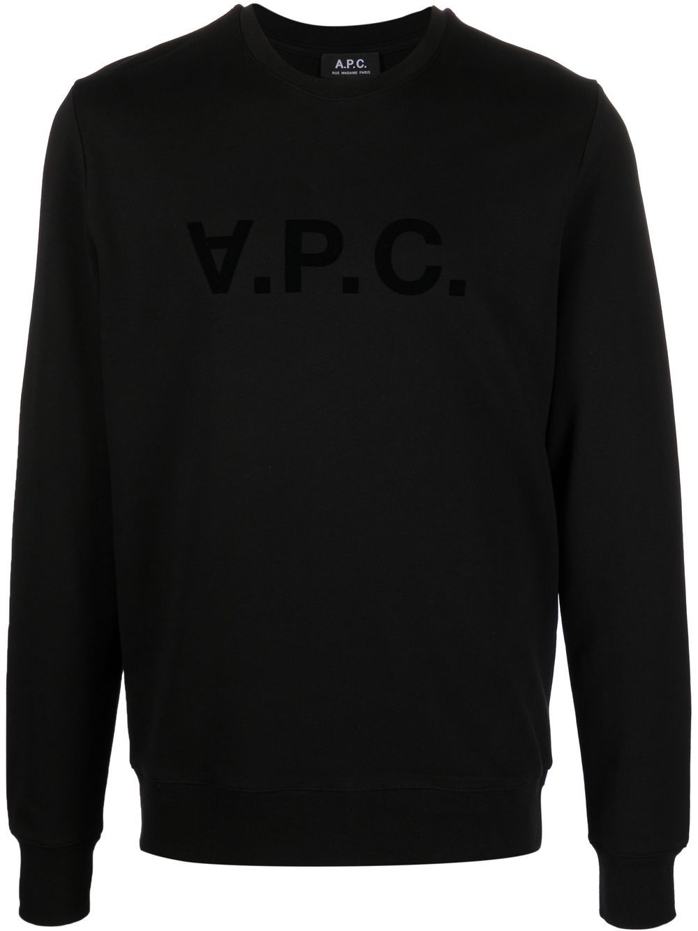 A.P.C. Sweatshirt mit Logo-Print - Schwarz von A.P.C.