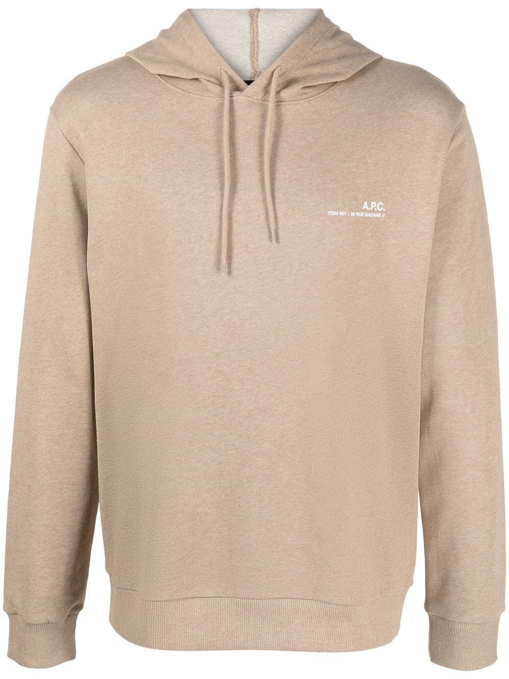 A.P.C. Hoodie mit Kordelzug - Nude von A.P.C.