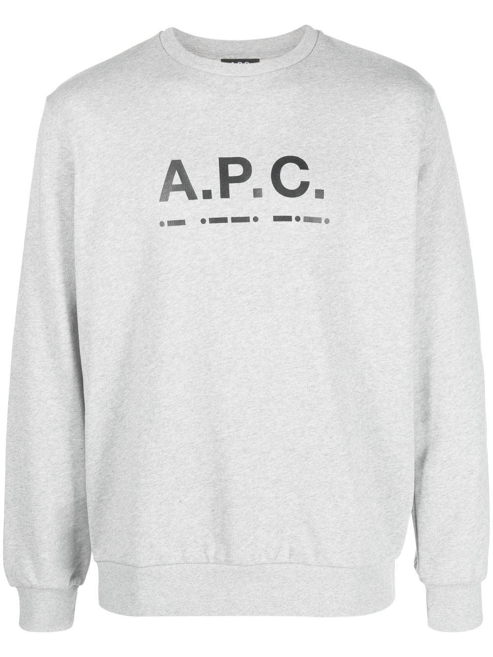 A.P.C. Sweatshirt mit Logo-Print - Grau von A.P.C.