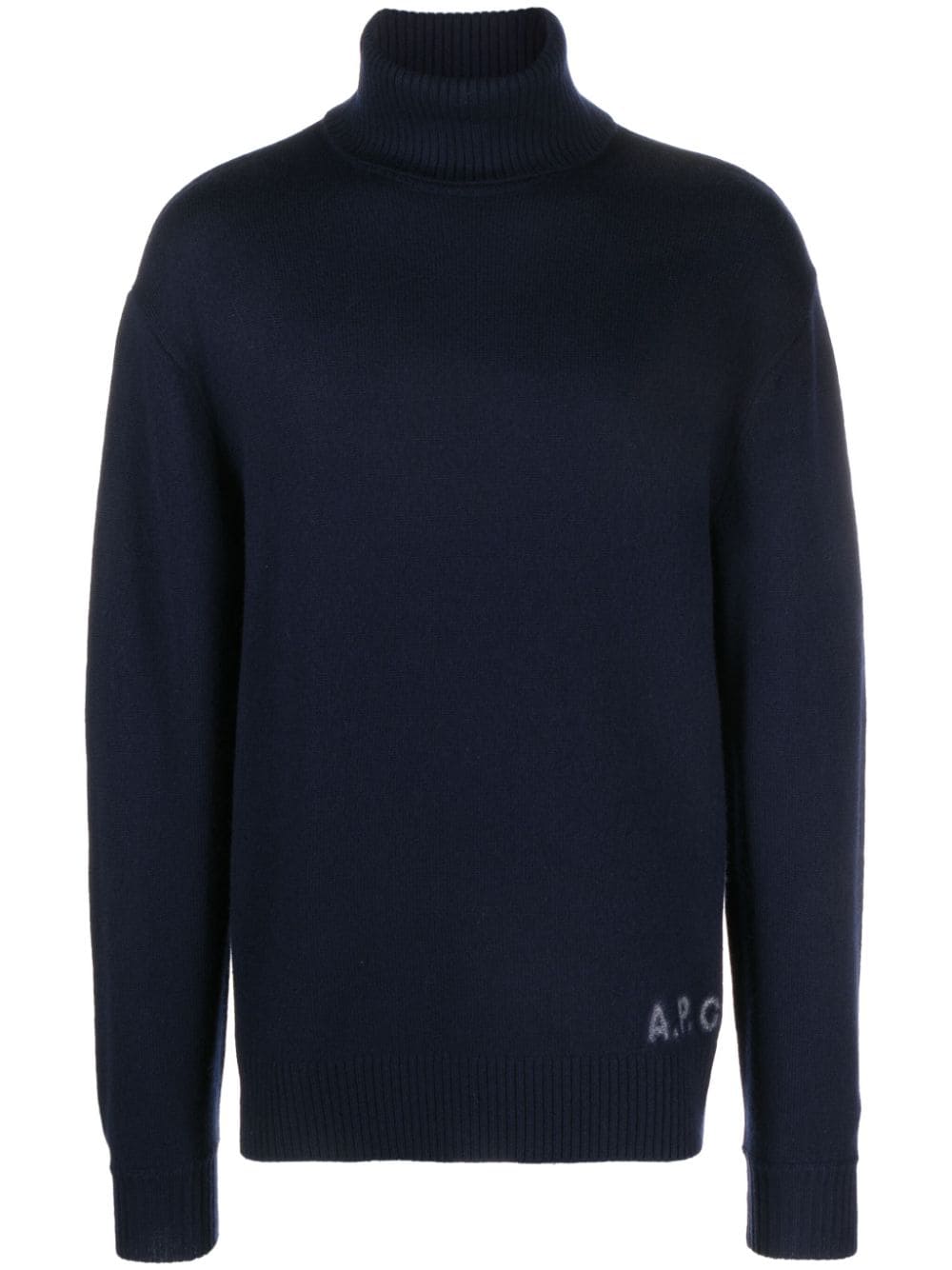 A.P.C. Pullover mit Logo-Print - Blau von A.P.C.