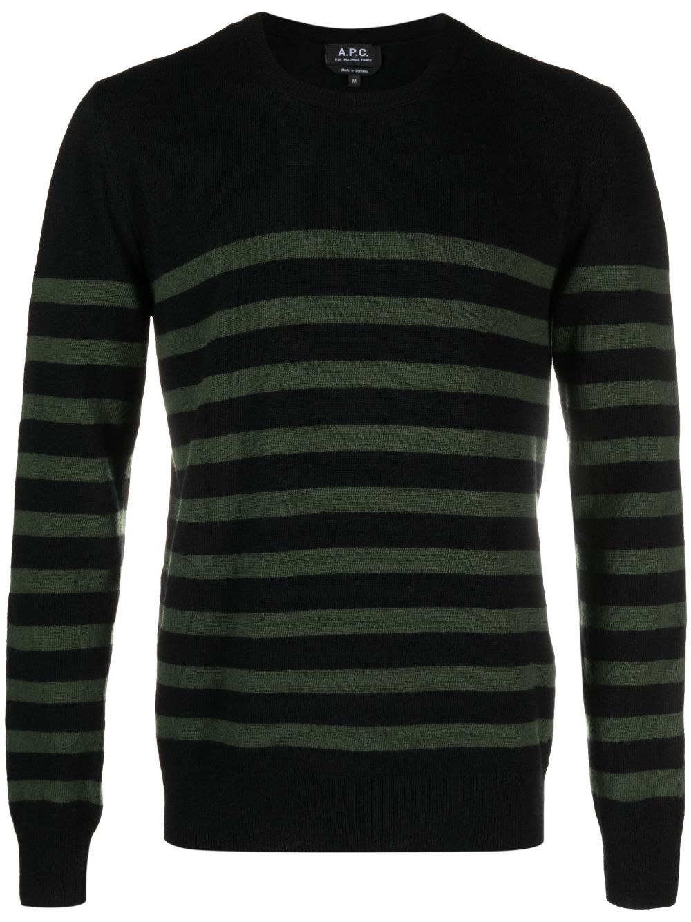 A.P.C. Gestreifter Pullover - Schwarz von A.P.C.