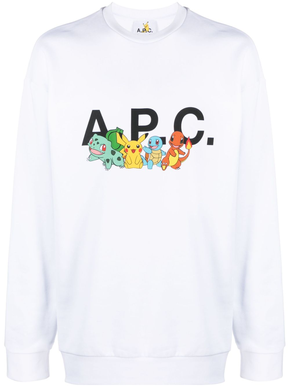 A.P.C. x Pokémon Sweatshirt mit Logo-Print - Weiß von A.P.C.