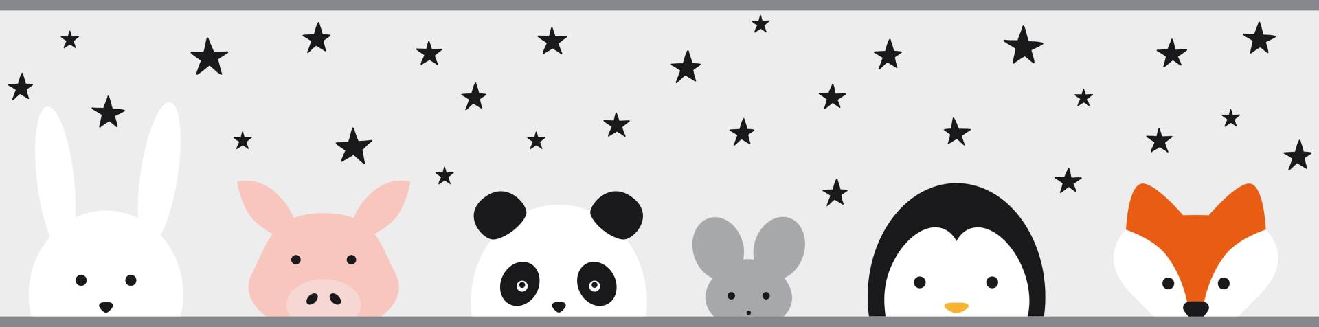 A.S. Création Bordüre "Wild Stars" Motiv  abstrakt  naturalistisch glatt Papier Wand Schräge Tür Borte Wohnzimmer Schlafzimmer Küche Design von A.S. Création